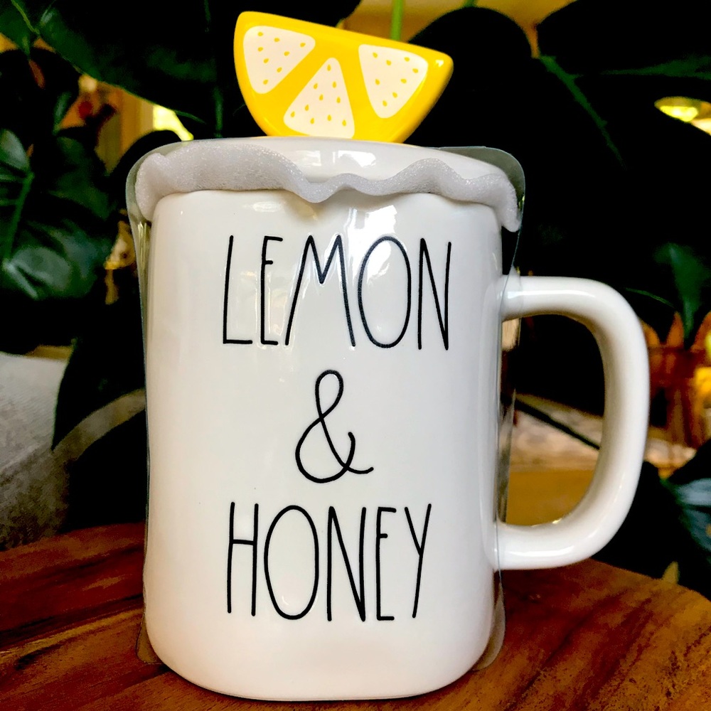 Rae Dunn LEMON & HONEY Mug